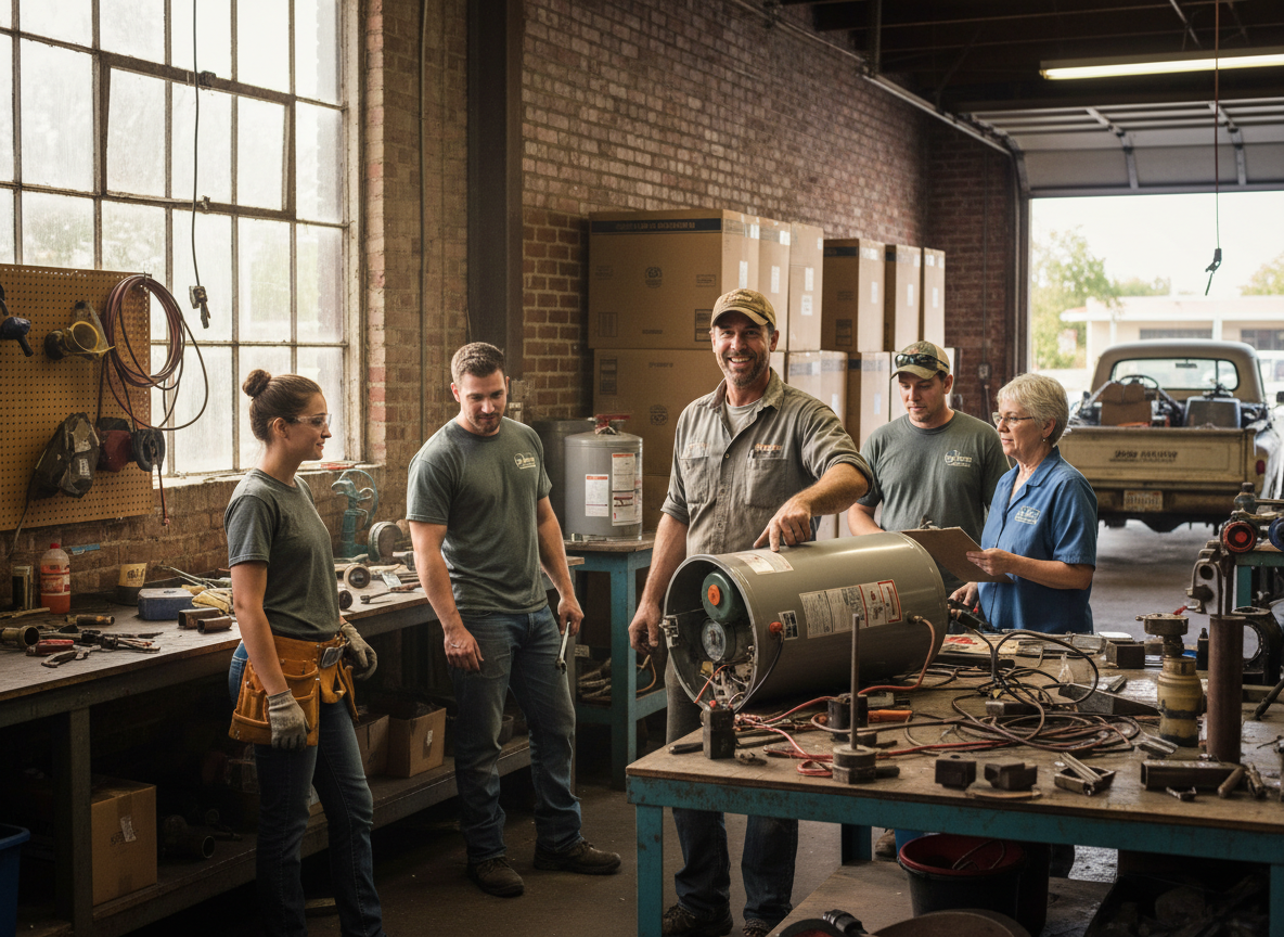 The Summerville Water Heater Repair team at work in Summerville