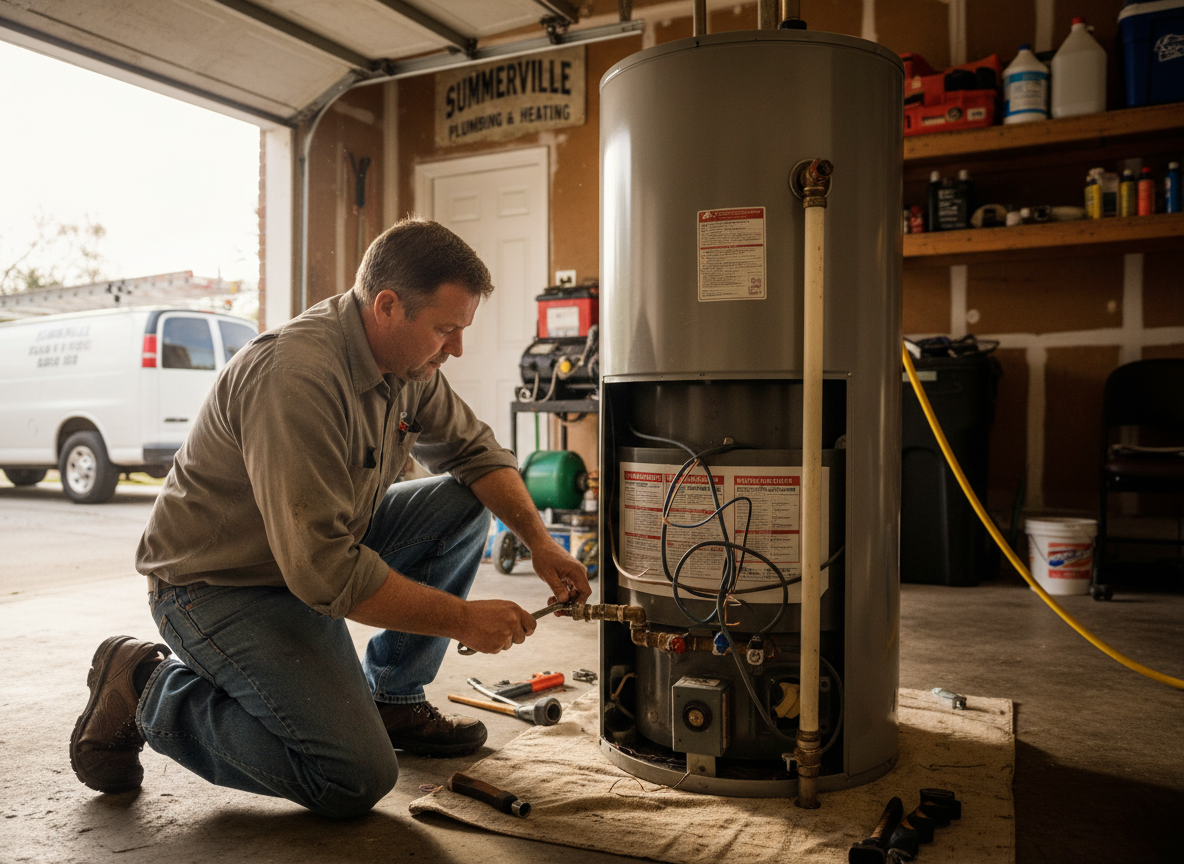 water heater repair work by Summerville Water Heater Repair in Summerville, South Carolina